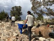 Trail work with BLM and Mammoth Trail Crew