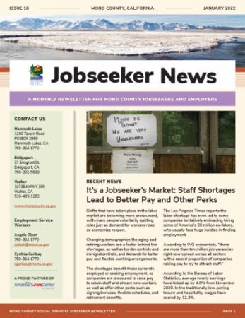 Jobseeker News January Cover