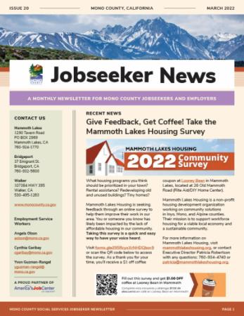 Jobseeker News March Cover
